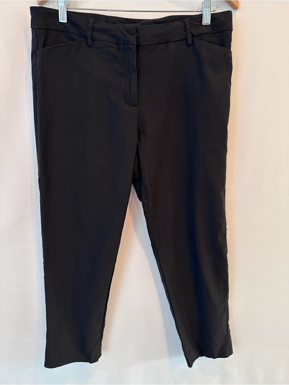 ❤️3/$30 Zac & Rachel Black Millennium Tailored Ankle Pants Slim Fit Size 14